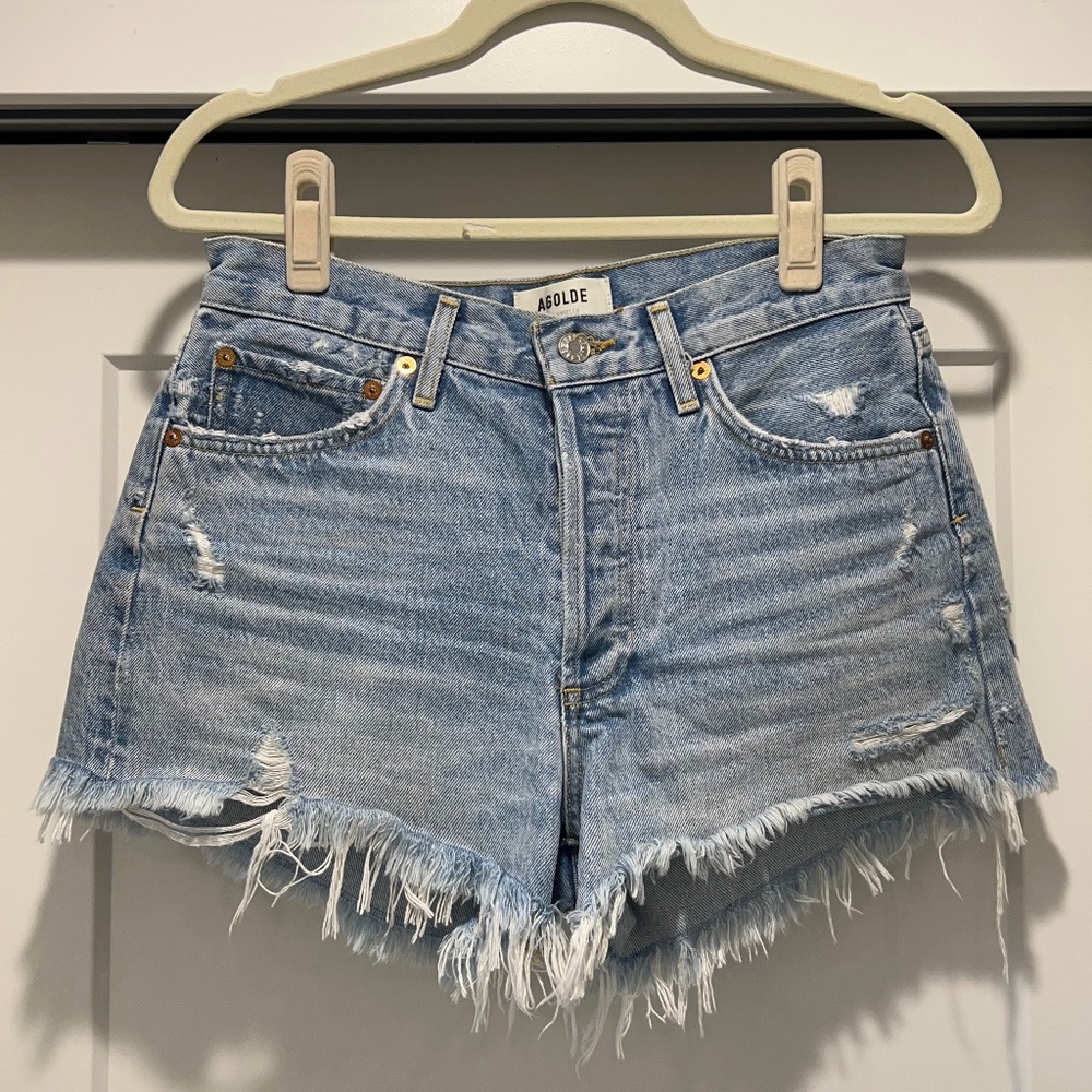 AGOLDE Parker Vintage Cut Off Short in Swampmeet